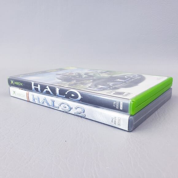Lot of 2 Halo Original Xbox Games Combat Evolved and Halo 2 - Picture 1 of 9